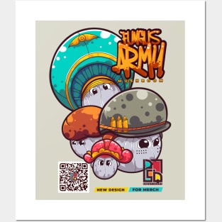 Fungus Cartoon Character Posters and Art